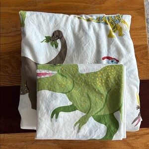 IKEA Reversible Dinosaur Twin Duvet Cover and Pillow Case